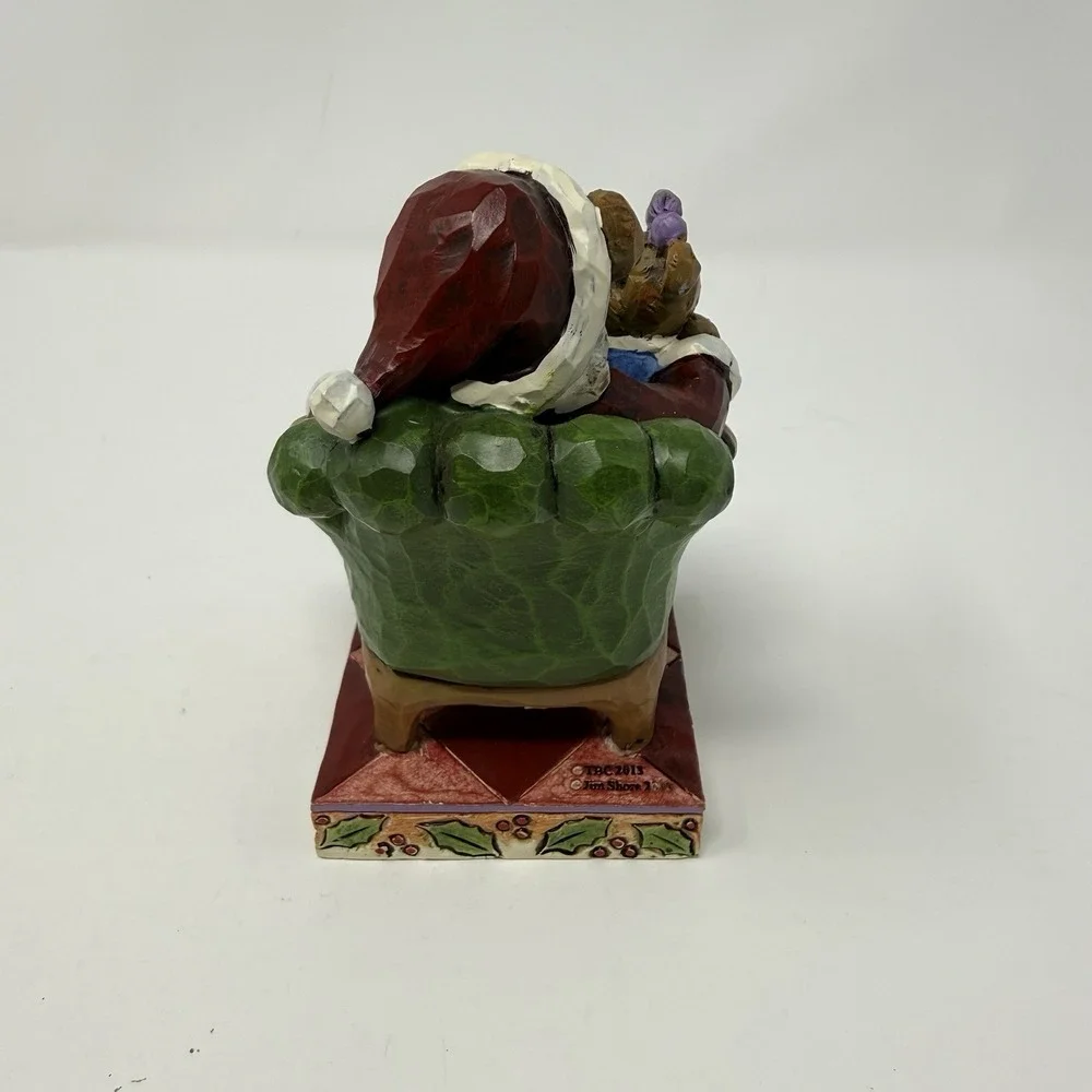 BOYDS BY JIM SHORE Santa with Holly Christmas Wishes 4-3/4